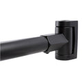 36 in. to 61 in. Curved Shower Rod (Black Finish)