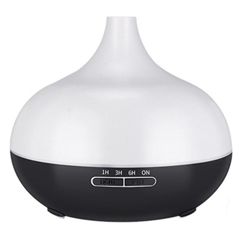 Modern Cracked Modern Design 400ml Air humidifier Aromatherapy Ultrasonic wood Aroma Essential Oil Diffuser 7 Changeable LED Colors For Home Office Living room Bedroom Decor Lamp
