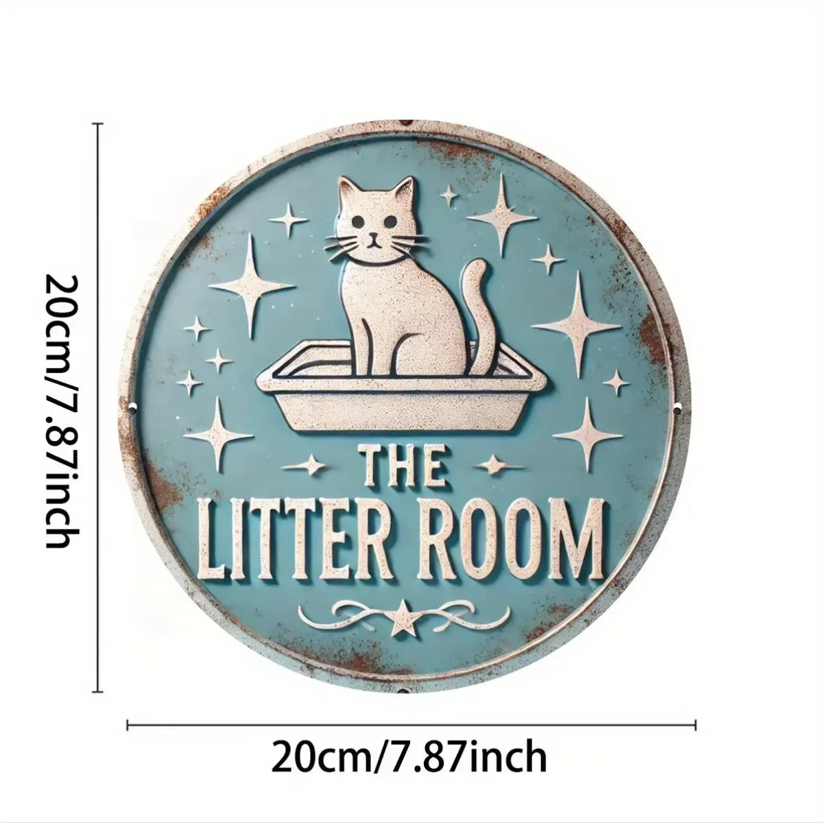 Vintage Toilet Sign Retro Faux Wood Bathroom Decor Humor Easy Install Home