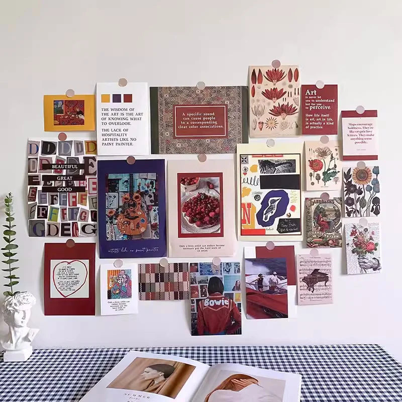 20PCS,Nordic Theme Wall Collage Kit Aesthetic Picures Room Decoration,Gift Postcards Set, Nordic Wall Art Poster For Teen Girls