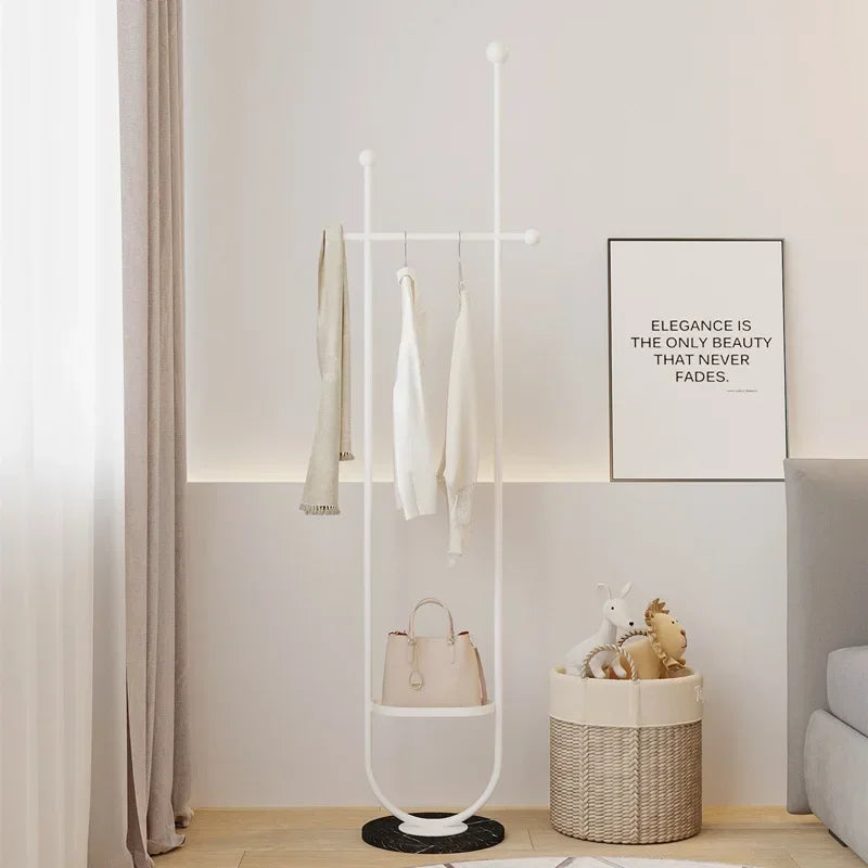 Stand Portable Clothes Rack Bedroom Floor Holder Clothes Hanger Hat Rack Home Modern Perchero De Pie Clothing Store Furniture