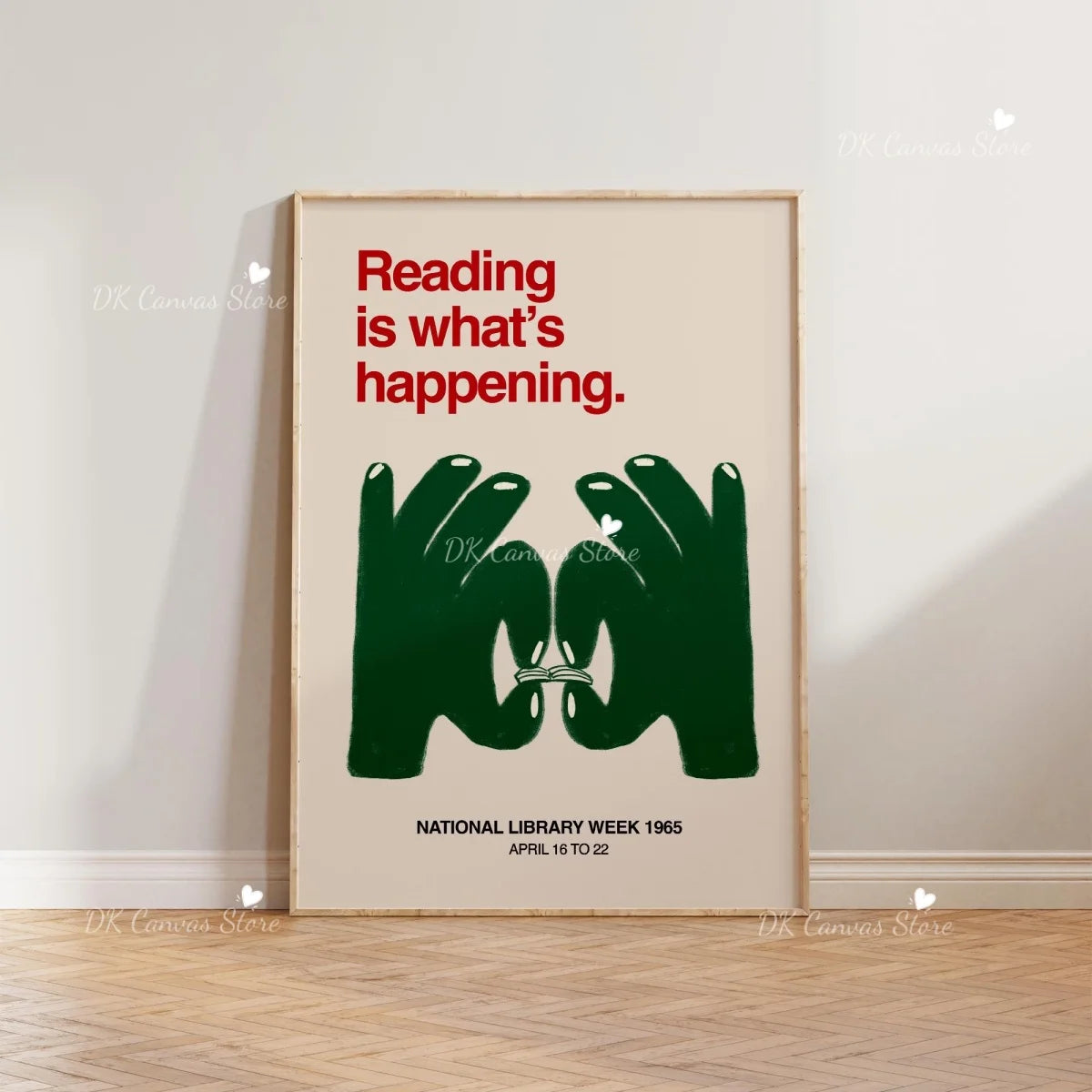 Interesting Sign More Books Abstract Canvas Print Poster Hand Drawn Illustration Art Prints Wall Living Room Art Home Decor
