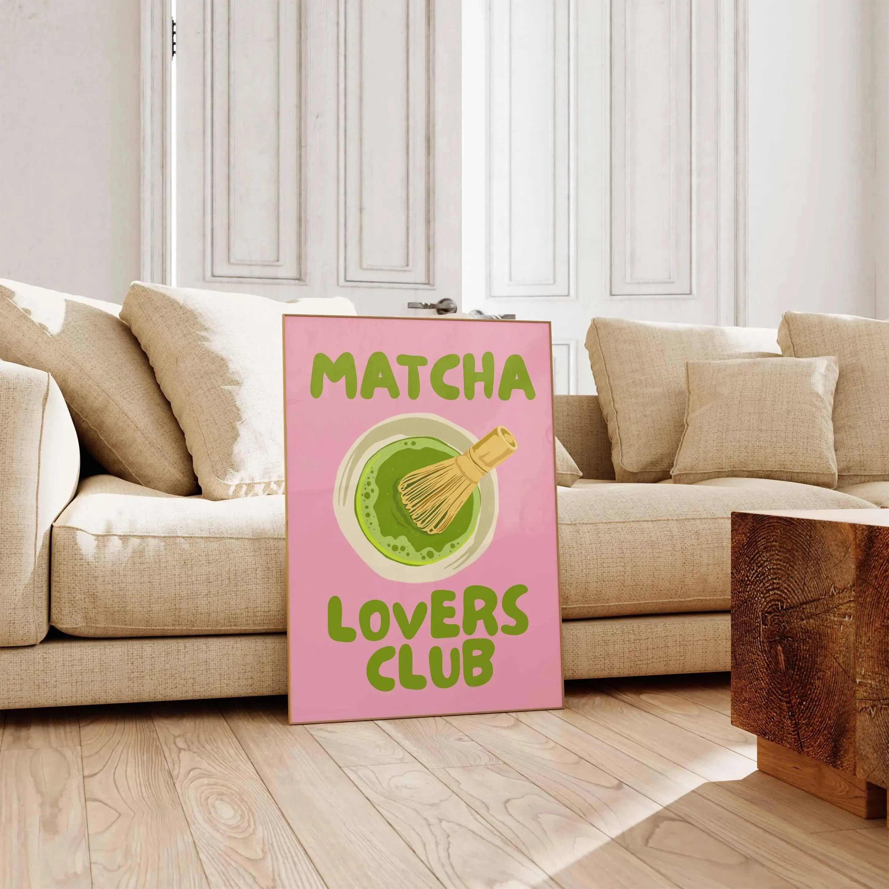 But First Cafecito Quotation Canvas Print Minimalist Matcha Club Spanish Wall Art Poster for Modern Living Room Cafe Home Decor