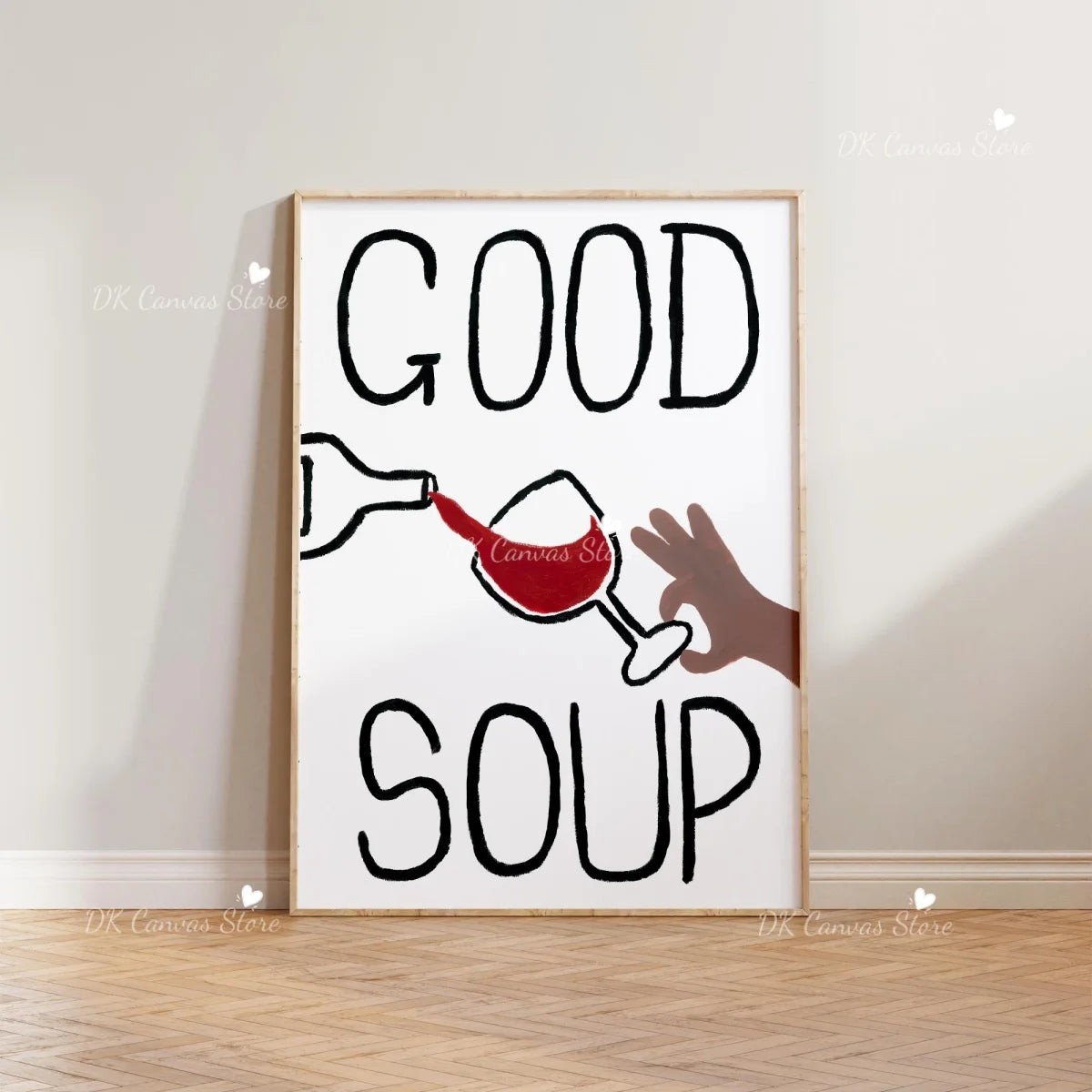 Interesting Sign More Books Abstract Canvas Print Poster Hand Drawn Illustration Art Prints Wall Living Room Art Home Decor