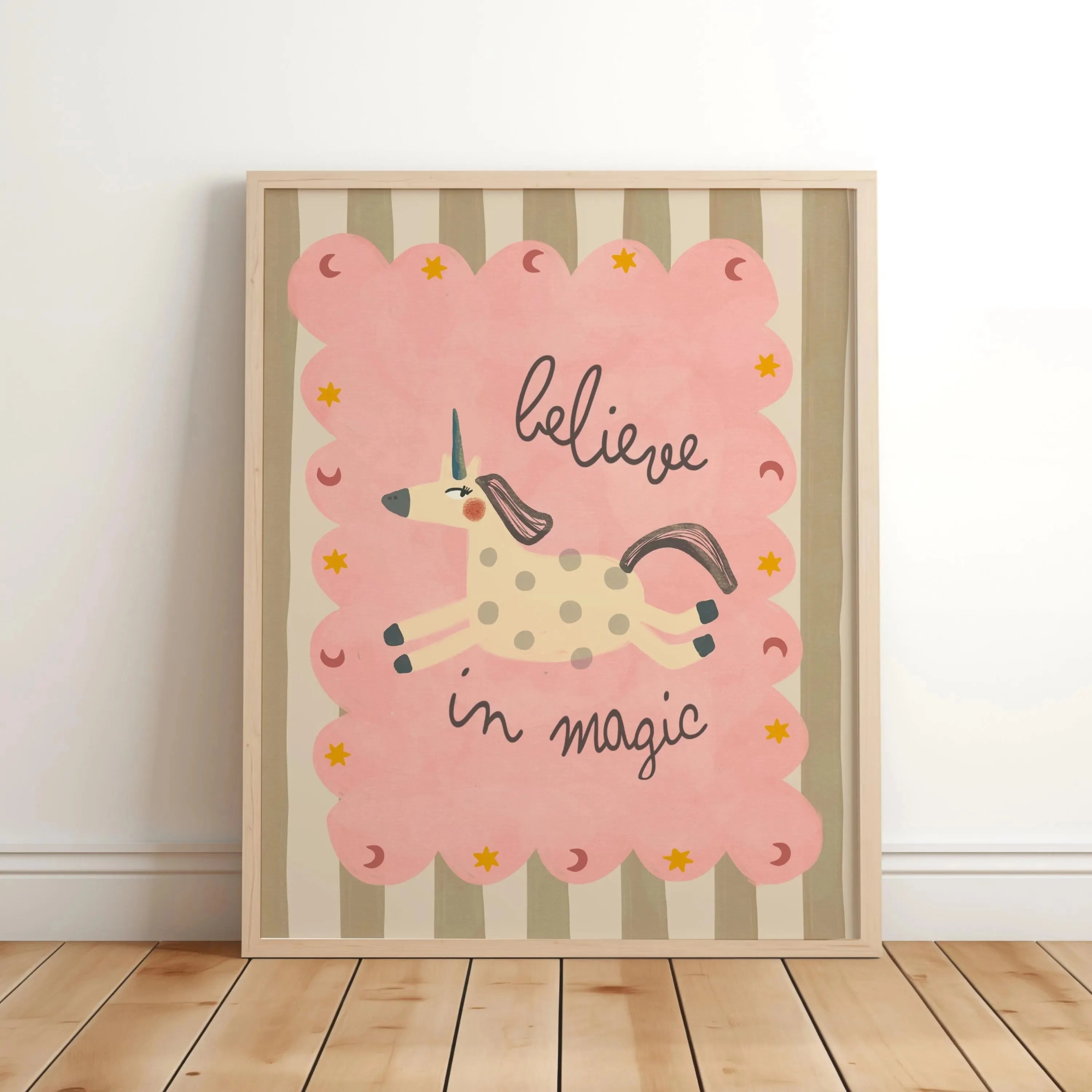 You Are So Fond Love Nursery Canvas Prints Believe in Magic Unicorn Quotes Garden Wall Art Posters Modern Living Room Home Decor