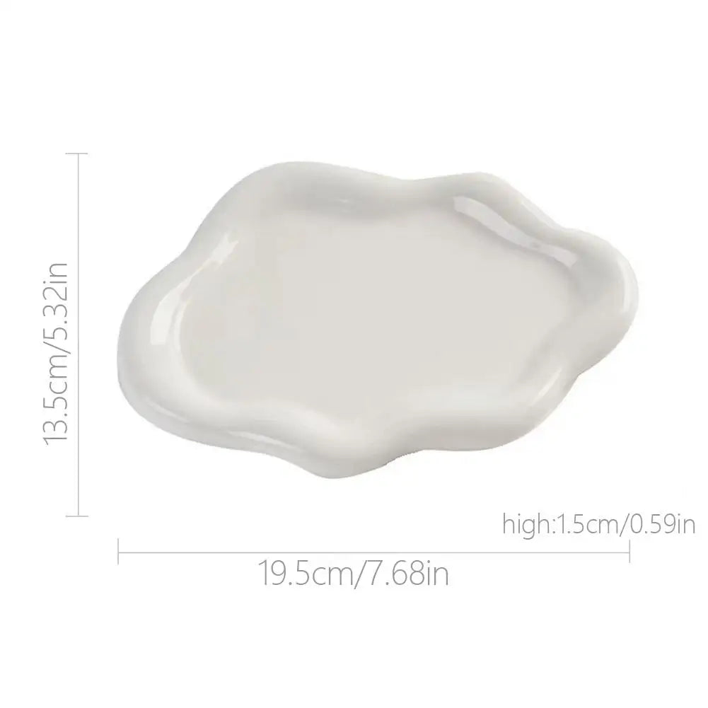Jewelry Storage Tray Creative Cloud Shapes Plastic Trays Electroplated Jewelry Earrings Ring Display Plates Photo Props For Wome