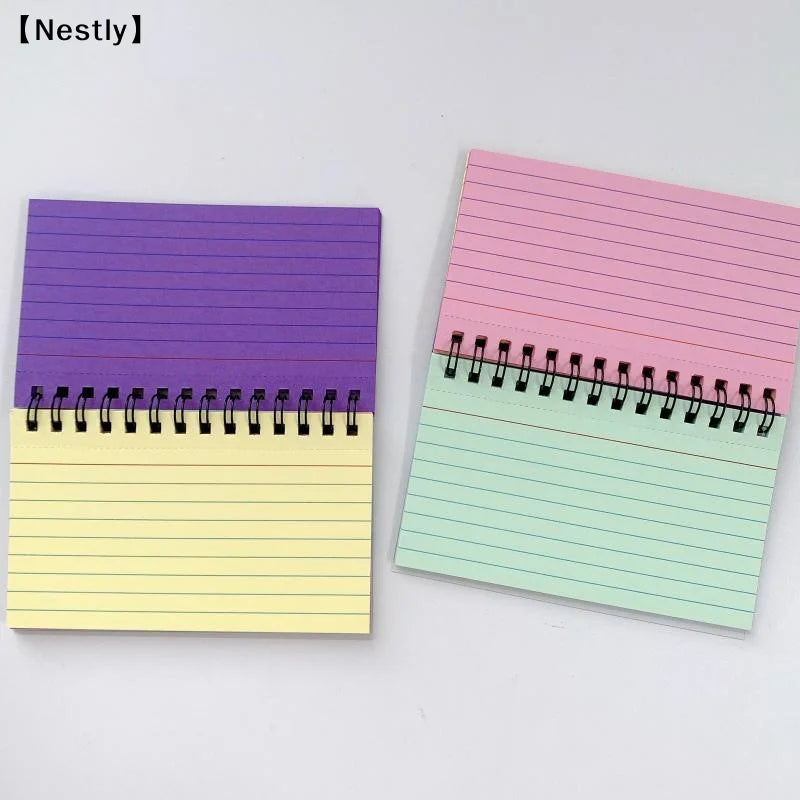 50 Sheets Colour Tearable Mini Note Book Portable Line Notebook Memo Pad Office Supplies Student Stationery〔Nest〕