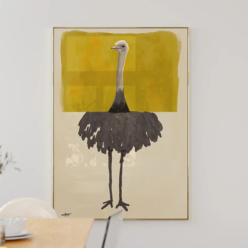 1pc Flying Crane Print Vintage Style Birds Prints Japanese Crane Painting Antique Canvas Wall Maximalist Art Home Decor