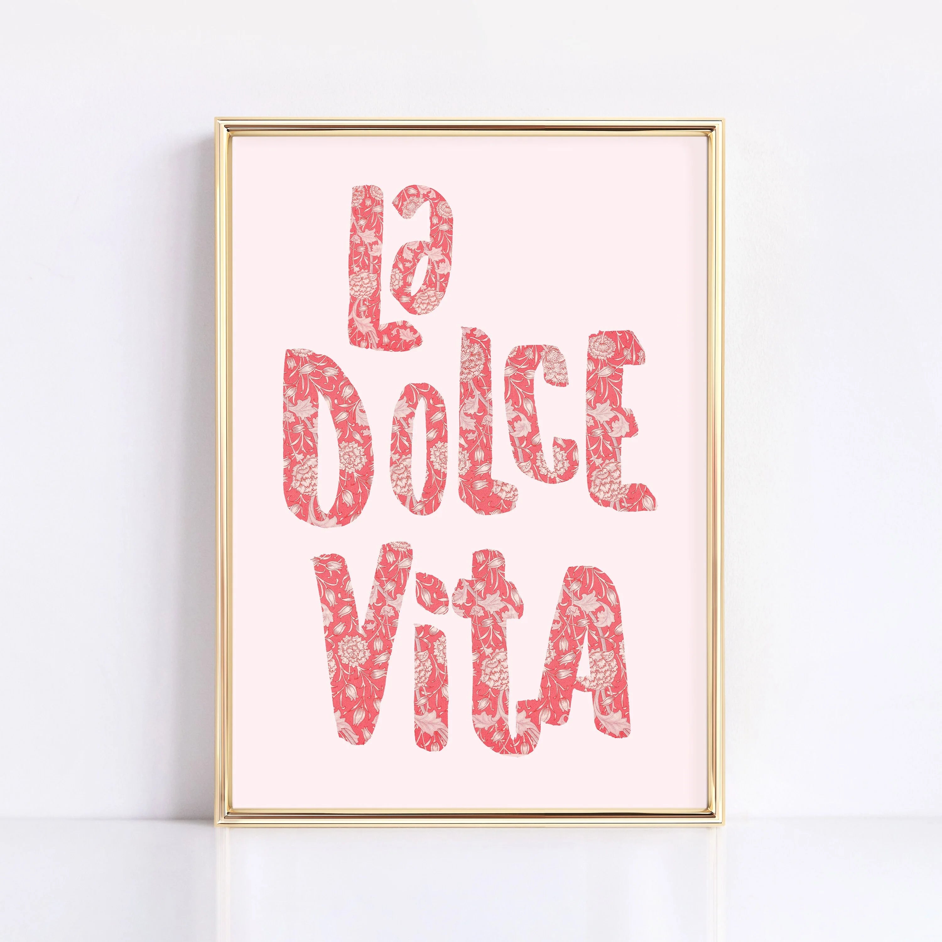 Ciao Bella Sage Green Striped Canvas Print Italy La Dolce Vita Quotation Wall Art Poster for Modern Living Room Y2k Home Decor