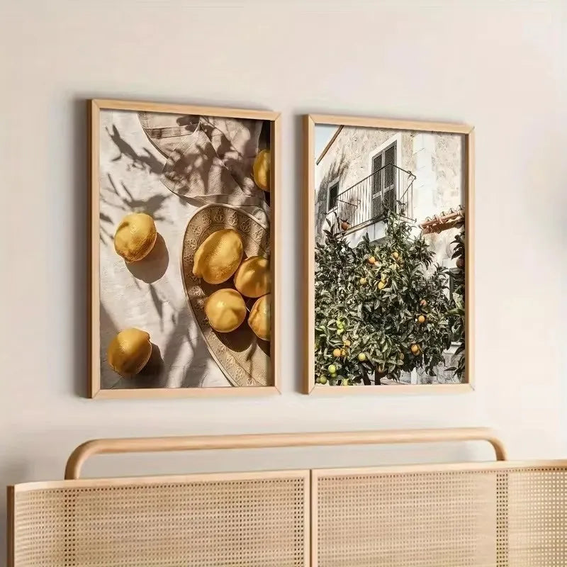 Mediterranean Olive Tree Canvas Art Print Botanical Antique Wall Art Poster for Modern Living Room Bedroom Kitchen Home Decor