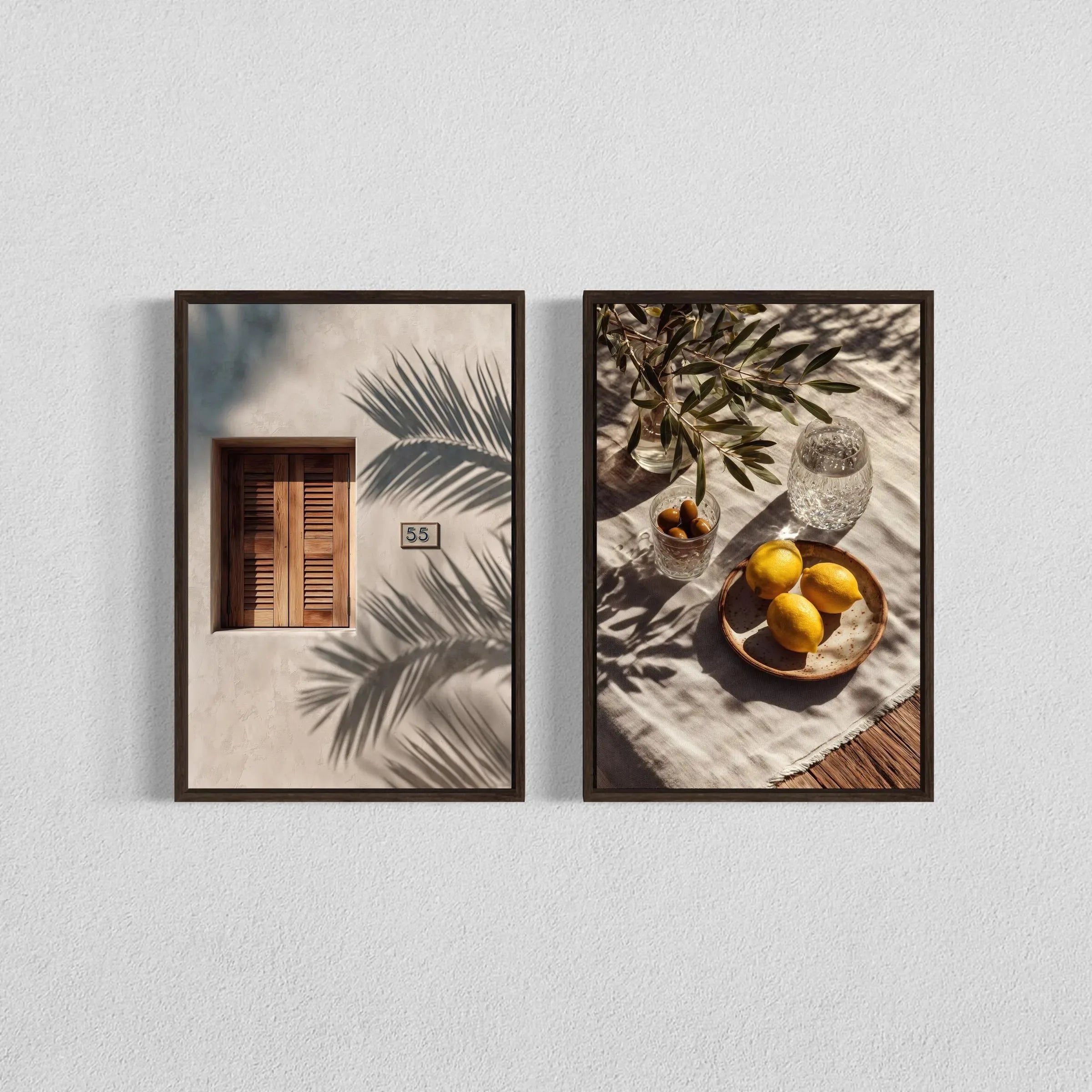 Mediterranean Olive Tree Canvas Art Print Botanical Antique Wall Art Poster for Modern Living Room Bedroom Kitchen Home Decor