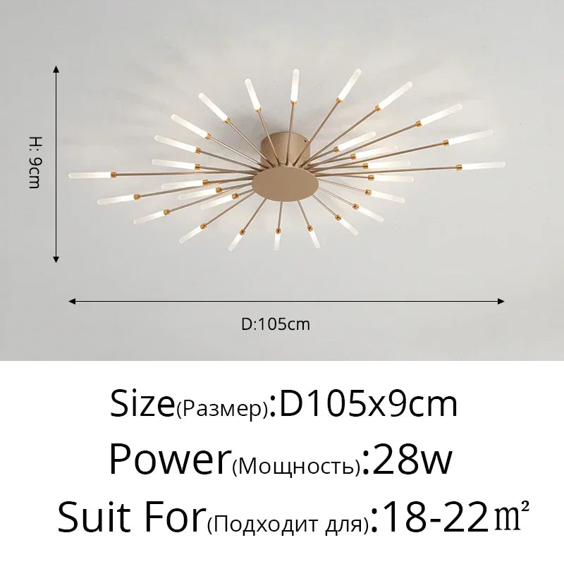 Modern Minimalist Stylish LED Ceiling Chandelier Lamps Design Art Suspension Pendant Lights Home Decor Items Living Room Bedroom