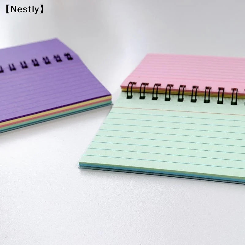 50 Sheets Colour Tearable Mini Note Book Portable Line Notebook Memo Pad Office Supplies Student Stationery〔Nest〕