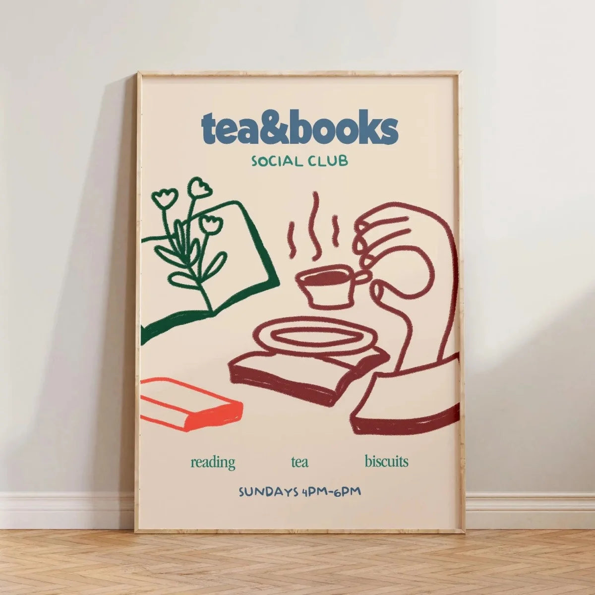 Interesting Sign More Books Abstract Canvas Print Poster Hand Drawn Illustration Art Prints Wall Living Room Art Home Decor