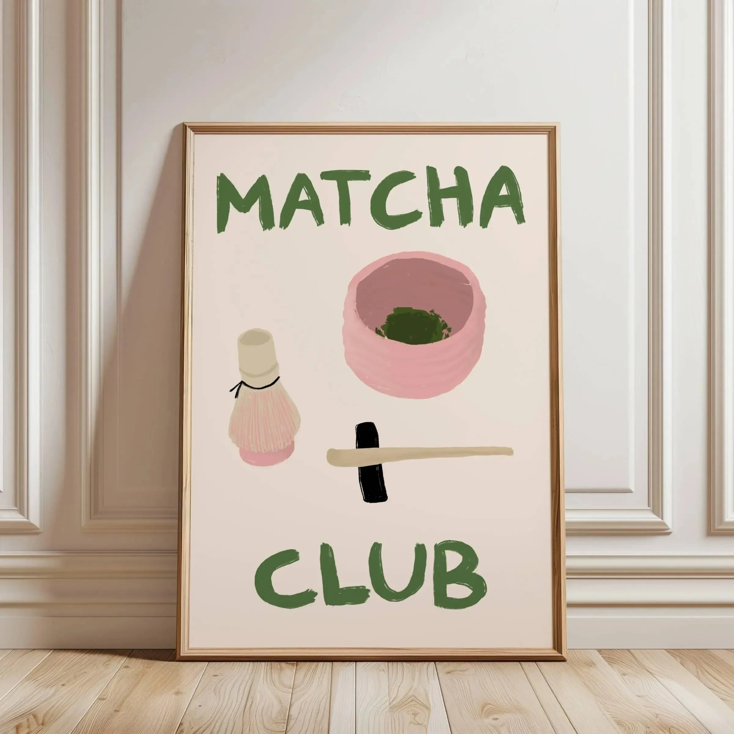 But First Cafecito Quotation Canvas Print Minimalist Matcha Club Spanish Wall Art Poster for Modern Living Room Cafe Home Decor