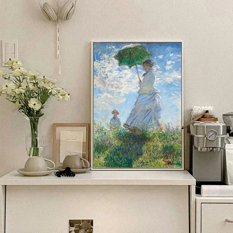 Claude Monet Classic Art Collection Paintings Canvas Poster and Prints Wall Art Pictures for Hall Living Room Home Decor Mural