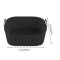 Silicone Air Fryer Liners Pot Square Airfryer Basket Plate Cooking Gadgets Reusable Non-stick Pizza Pan Oven Kitchen Accessories