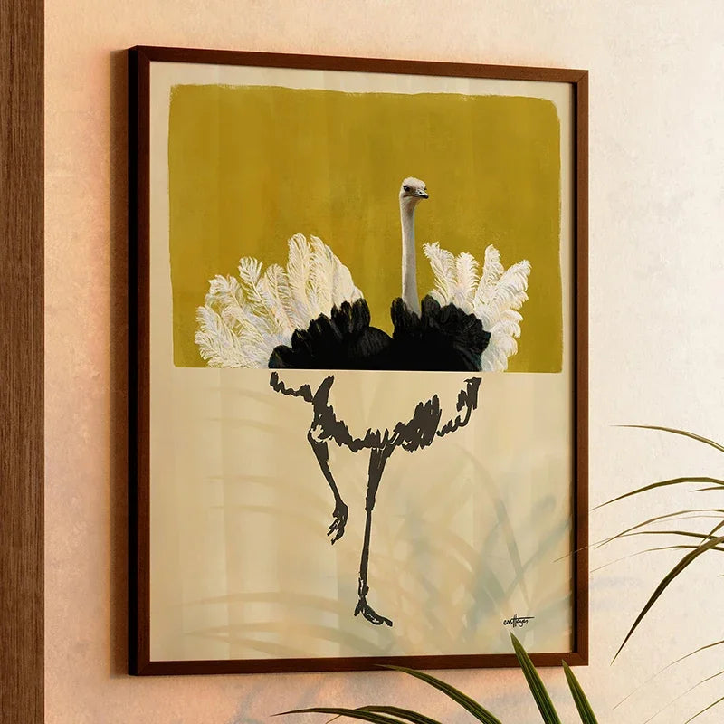 1pc Flying Crane Print Vintage Style Birds Prints Japanese Crane Painting Antique Canvas Wall Maximalist Art Home Decor