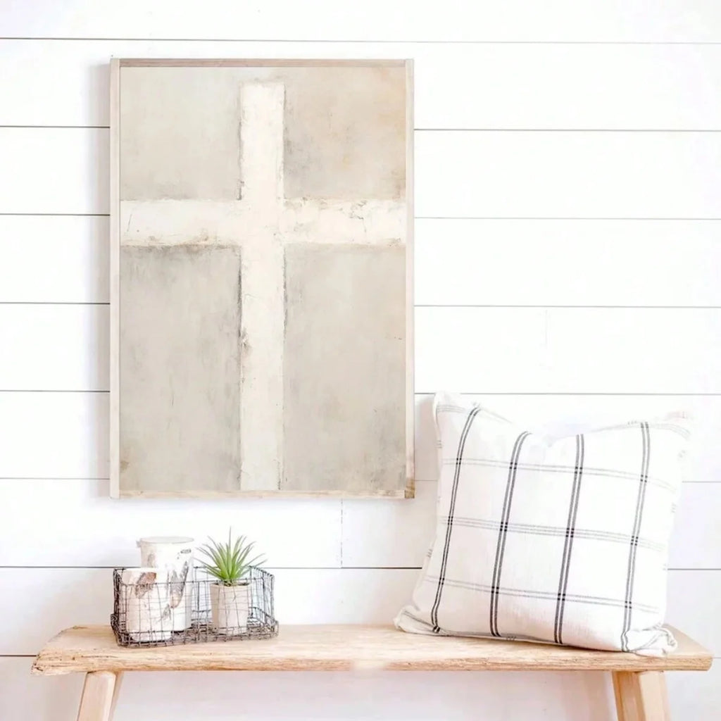 Cross Bible Jesus Canvas Print Poster Modern Minimalist Art Prints Living Room Bedroom Wall Art Christian Home Decor Poster Gift