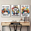 3pcs/set Gaming Graffiti Gamepad Earphone Funny Wall Art Canvas Poster Gamer Room Wall Decor Prints Modern Living Room Posters