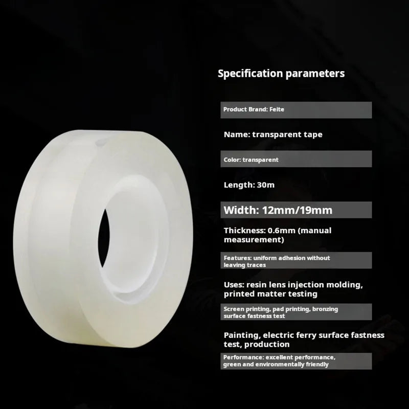USA600 Replacement Transparent Can Sealing Tape  Invisible Office Stationery Ink Quality Test High Temperature Resistant Tape