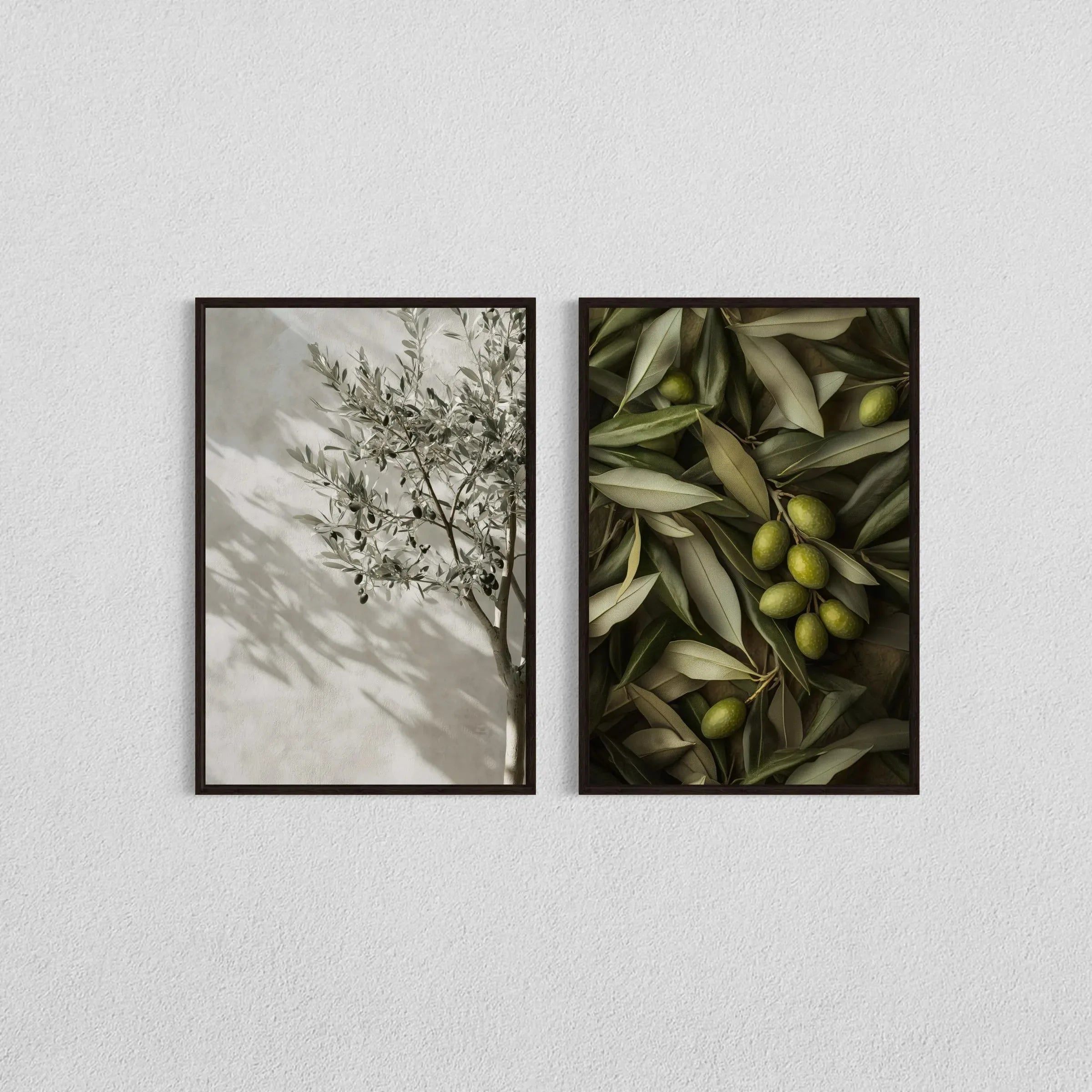Mediterranean Olive Tree Canvas Art Print Botanical Antique Wall Art Poster for Modern Living Room Bedroom Kitchen Home Decor