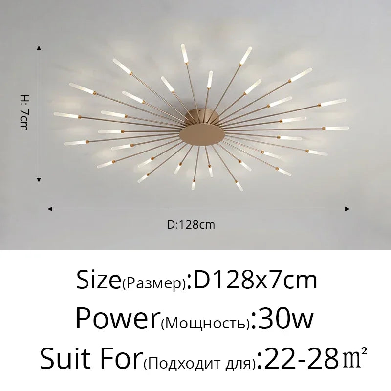 Modern Minimalist Stylish LED Ceiling Chandelier Lamps Design Art Suspension Pendant Lights Home Decor Items Living Room Bedroom