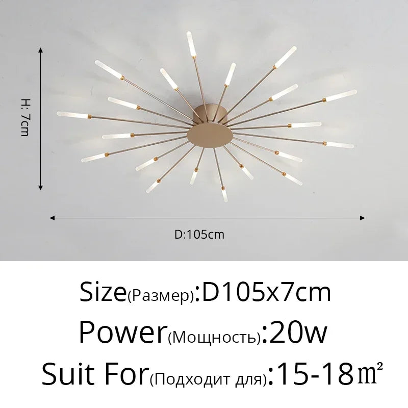 Modern Minimalist Stylish LED Ceiling Chandelier Lamps Design Art Suspension Pendant Lights Home Decor Items Living Room Bedroom