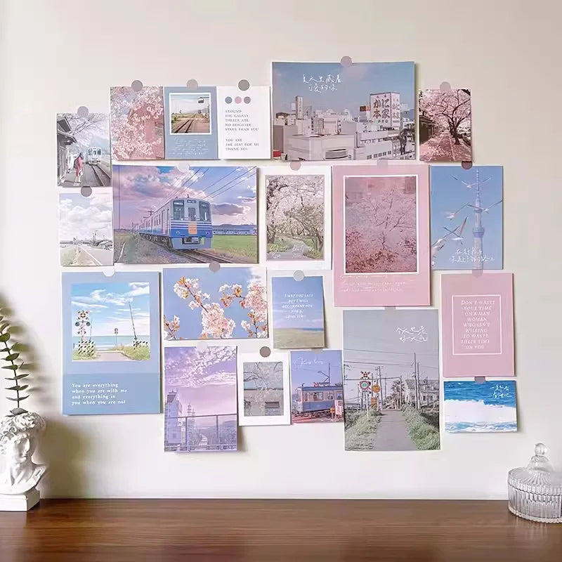 20PCS,Nordic Theme Wall Collage Kit Aesthetic Picures Room Decoration,Gift Postcards Set, Nordic Wall Art Poster For Teen Girls
