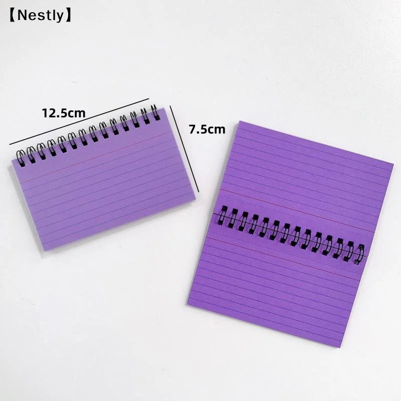 50 Sheets Colour Tearable Mini Note Book Portable Line Notebook Memo Pad Office Supplies Student Stationery〔Nest〕