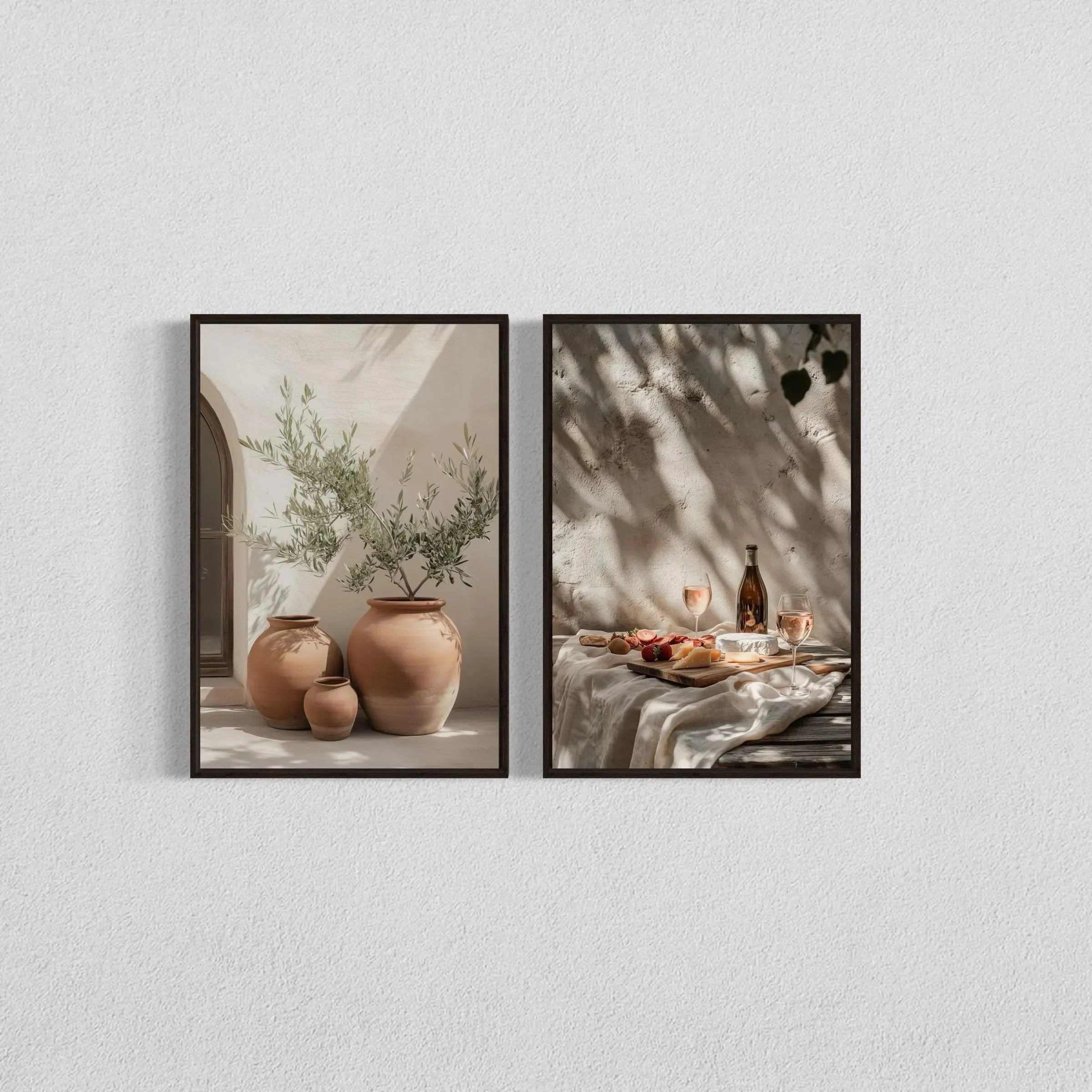 Mediterranean Olive Tree Canvas Art Print Botanical Antique Wall Art Poster for Modern Living Room Bedroom Kitchen Home Decor