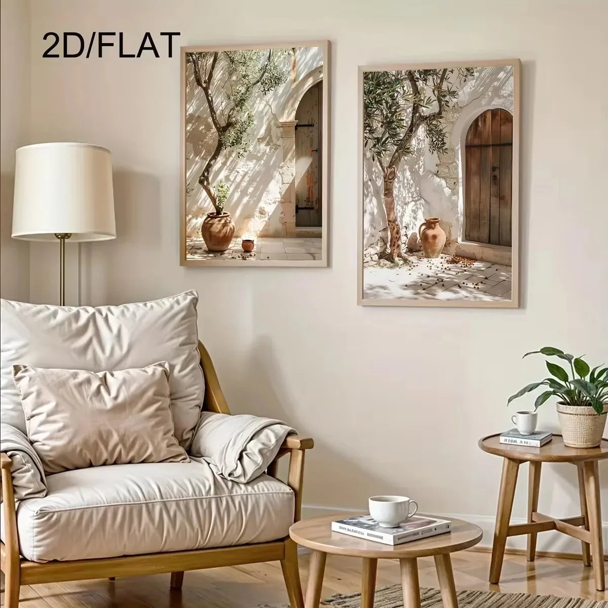 Mediterranean Olive Tree Canvas Art Print Botanical Antique Wall Art Poster for Modern Living Room Bedroom Kitchen Home Decor