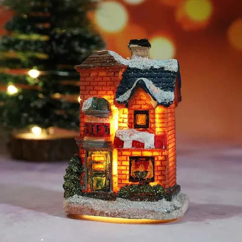 Cute Christmas House LED Night Light (2.4-3.5 in) - Home Ornaments Xmas Gift