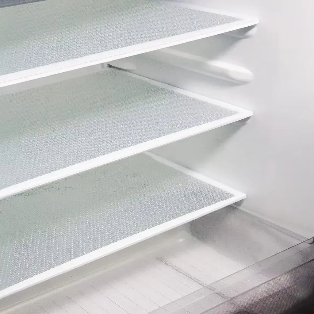 4PCS EVA Waterproof Refrigerator Liner Mat Washable Mildew Kitchen Pad Anti-oil Cabinet Drawer Placemat Heat-insulat Fridge Mat