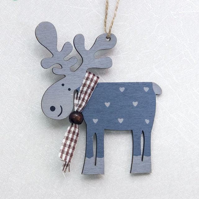 Christmas Ornament Wooden Hanging Pendants Star Tree Bell Christmas Hanging Wooden Ornament Hollow Fretwork Laser Cutting Wood Carving Christmas Tree Hanging Ornaments Decorations for Holiday Season Festival Christmas Decorations For Home Party New Year