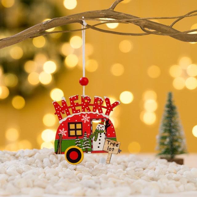 Christmas Ornament Wooden Hanging Pendants Star Tree Bell Christmas Hanging Wooden Ornament Hollow Fretwork Laser Cutting Wood Carving Christmas Tree Hanging Ornaments Decorations for Holiday Season Festival Christmas Decorations For Home Party New Year