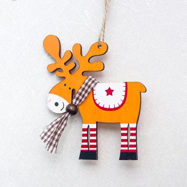 Christmas Ornament Wooden Hanging Pendants Star Tree Bell Christmas Hanging Wooden Ornament Hollow Fretwork Laser Cutting Wood Carving Christmas Tree Hanging Ornaments Decorations for Holiday Season Festival Christmas Decorations For Home Party New Year