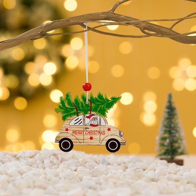 Christmas Ornament Wooden Hanging Pendants Star Tree Bell Christmas Hanging Wooden Ornament Hollow Fretwork Laser Cutting Wood Carving Christmas Tree Hanging Ornaments Decorations for Holiday Season Festival Christmas Decorations For Home Party New Year