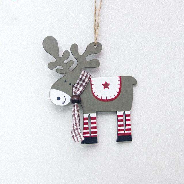 Christmas Ornament Wooden Hanging Pendants Star Tree Bell Christmas Hanging Wooden Ornament Hollow Fretwork Laser Cutting Wood Carving Christmas Tree Hanging Ornaments Decorations for Holiday Season Festival Christmas Decorations For Home Party New Year