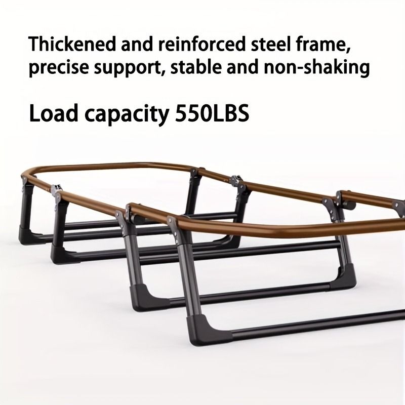 1-pack American style patio folding bed, outdoor patio furniture, comfortable ergonomic single recliner, patio chaise folding bed with mattress