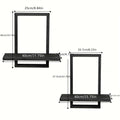 Floating Shelves - Rustic Wooden 2pcs