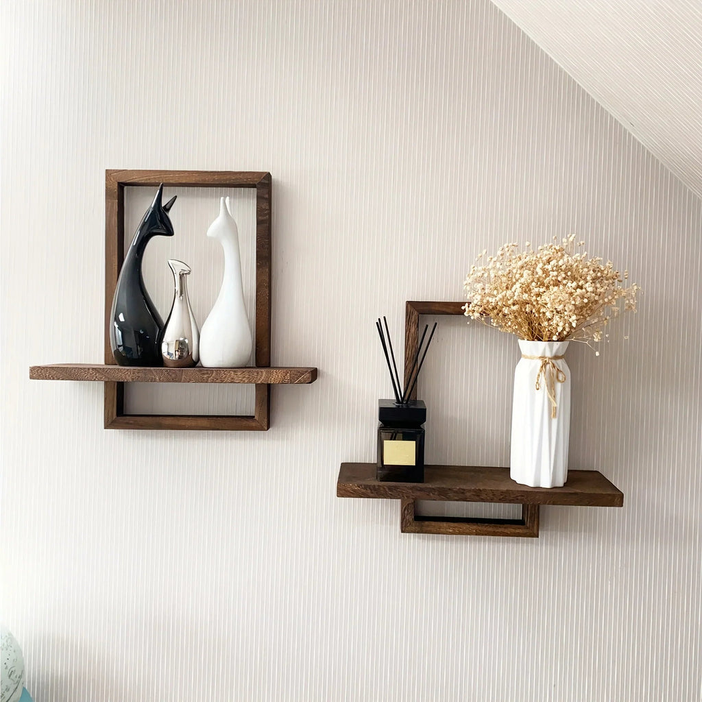 Floating Shelves - Rustic Wooden 2pcs