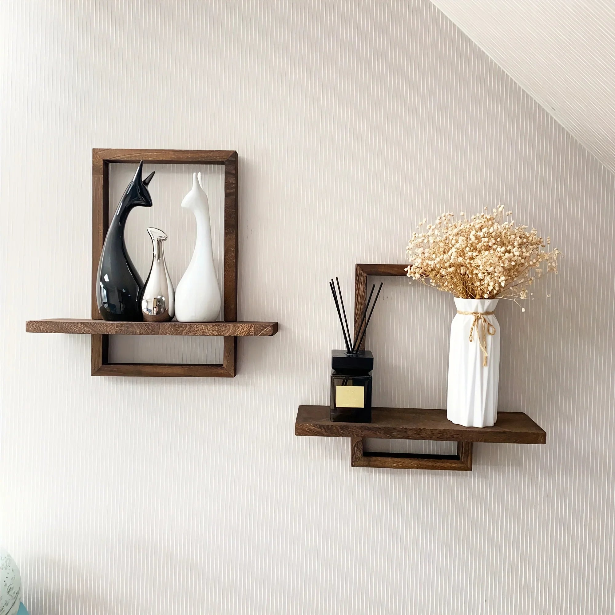 Floating Shelves - Rustic Wooden 2pcs