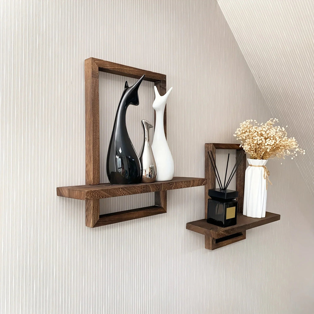 Floating Shelves - Rustic Wooden 2pcs