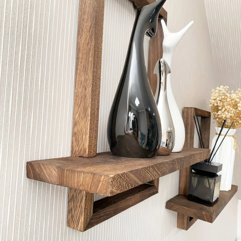 Floating Shelves - Rustic Wooden 2pcs