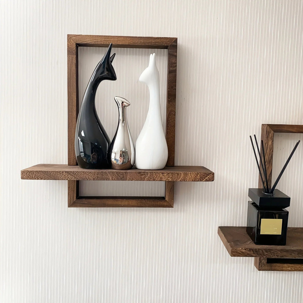 Floating Shelves - Rustic Wooden 2pcs