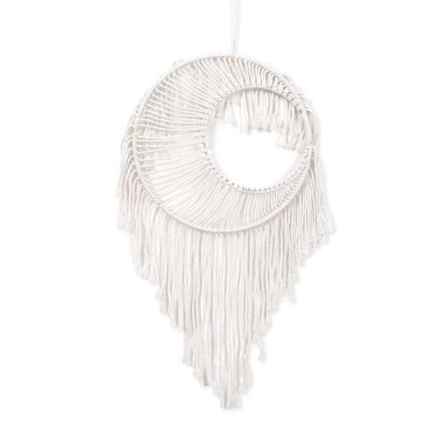 Handmade Wall Art Home Wall Decor Woven Hanging Tapestry Tassel Wind Chimes Wall Hanging Ornaments  Hand Macrame Wall  For Wall Wedding Living Room Gallery Patio Apartment Yard Decor