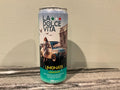 Bring a touch of Italian charm to your home with unique, hand-poured soy candles with light citrus scent crafted in repurposed Italian cans