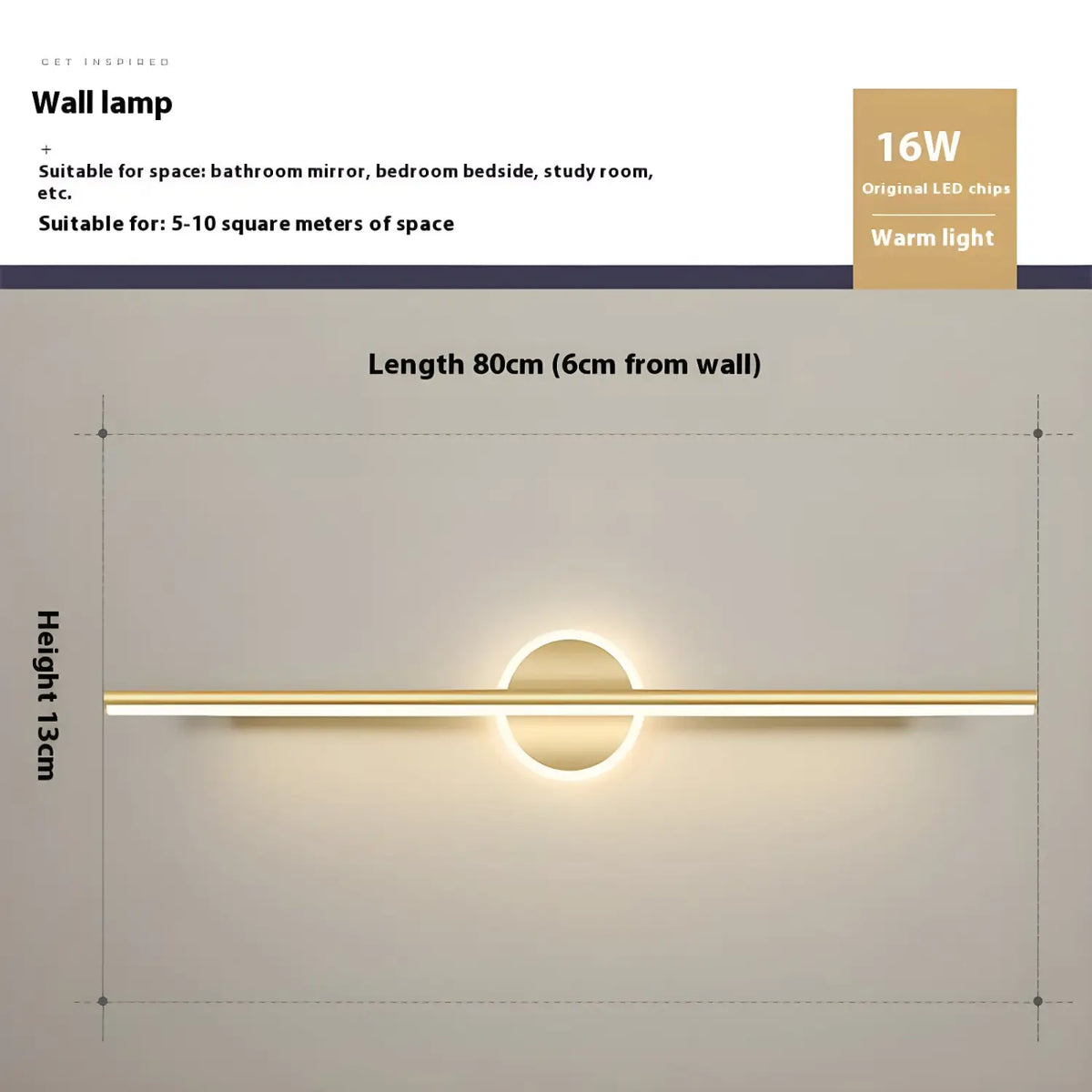Modern LED Wall Light Fixtures for Bathroom, Bedroom, and Home Decor