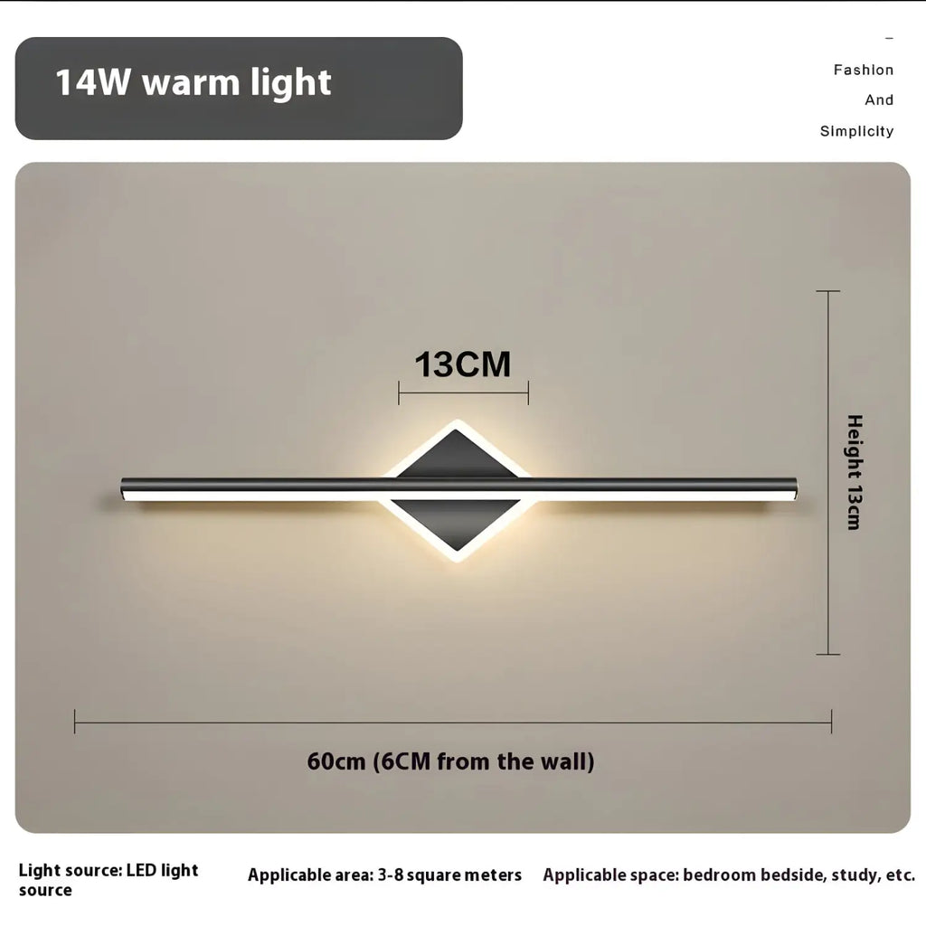Modern LED Wall Light Fixtures for Bathroom, Bedroom, and Home Decor
